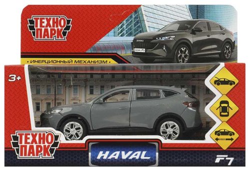 Технопарк Металлическая модель «Haval F7» / цвет серый