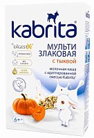 Kabrita Мультизлаковая каша на козьем молоке с тыквой, с 6 месяцев, 180 г					