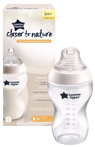 Tommee Tippee Бутылочка Closer to nature, с 3 месяцев, 340 мл